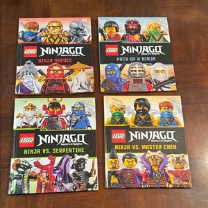 Lego Ninjago Set of 4 Kids Storybook Books Heroes Path of a Ninja Master Chen